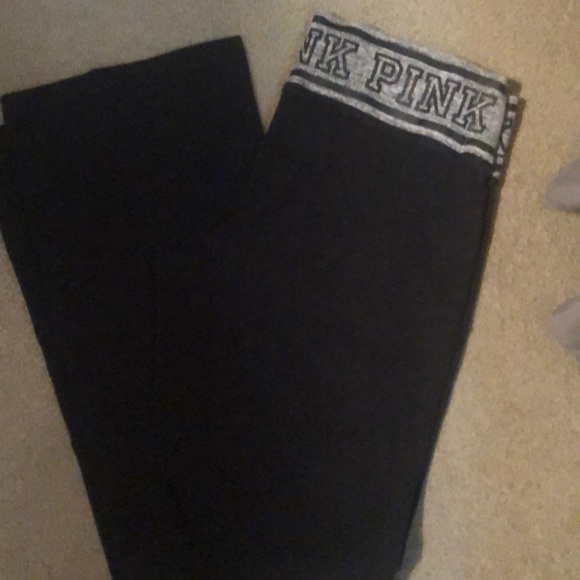 PINK Victoria's Secret Pants - Pink Victoria’s Secret yoga pants in black